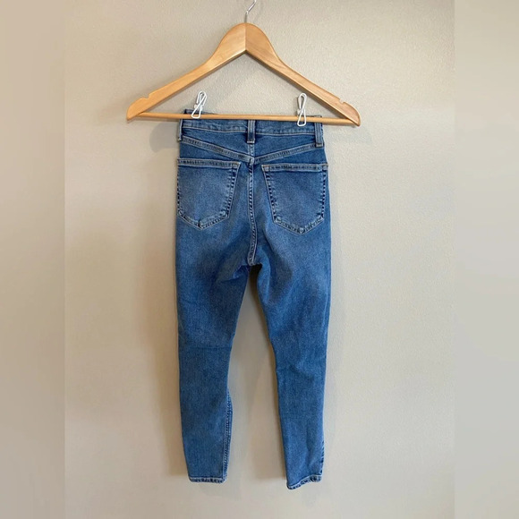 TOPSHOP Moto Jamie W25 Distressed Skinny Jeans High Waisted Nordstrom - Picture 1 of 15